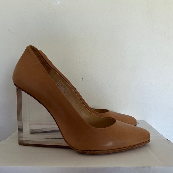 BNWOB Maison Martin Margiela x H&M Brown Plexiglass Wedge Heels  38 - Picture 4 of 10